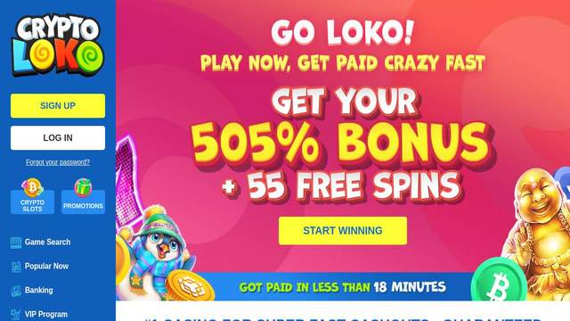 Crypto Loko - sport betting utan svensk licens screenshot
